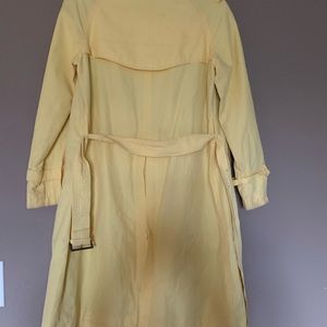 Vintage Yellow Burberry Trench Coat